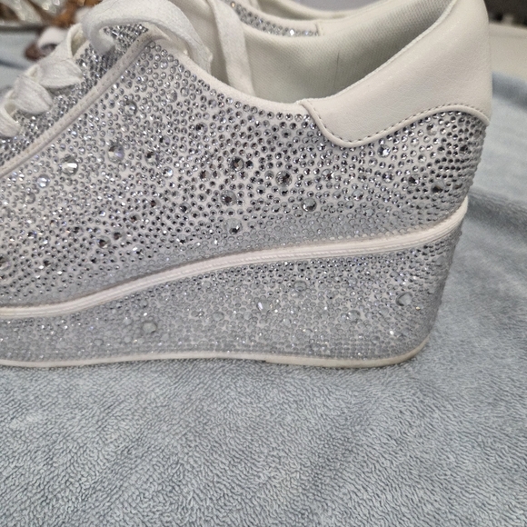 INC Silver Glitter Women's Sneakers - Picture 8 of 8